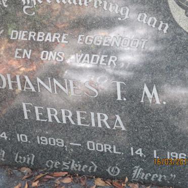 FERREIRA Johannes T.M. 1909-1969
