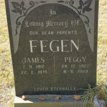 FEGEN James 1912-1970 &amp; Peggy 1922-1989