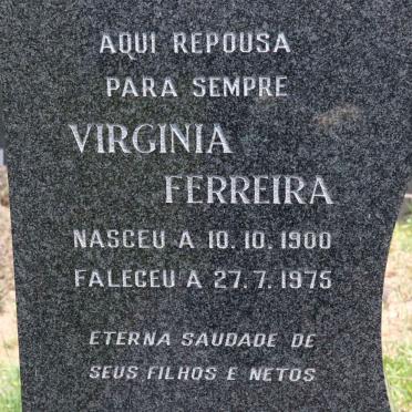 FERREIRA Virginia 1900-1975