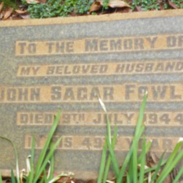 FOWLDS John Sagar -1944