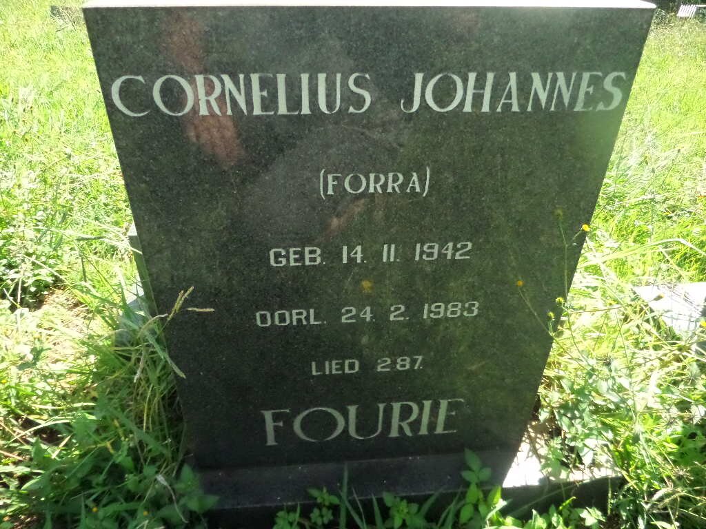 FOURIE Cornelius Johannes 1942-1983