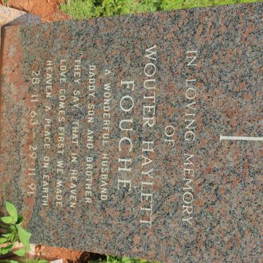 FOUCHE Wouter Haylett 1963-1991