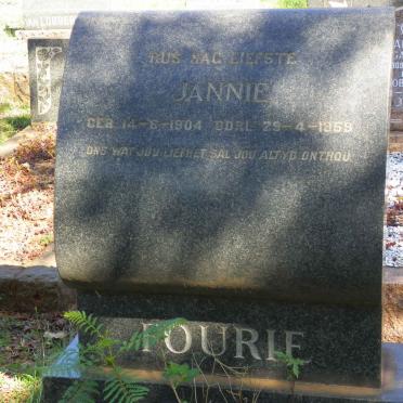 FOURIE Jannie 1904-1959