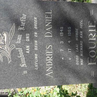 FOURIE Andries Daniel 1945-1965
