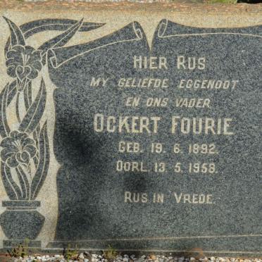 FOURIE Ockert 1892-1958