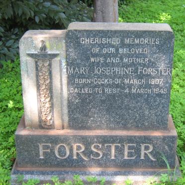 FORSTER Mary Josephine nee COCKS 1907-1949