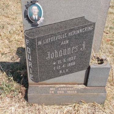 FOURIE Johannes J. 1892-1966