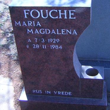 FOUCHE Maria Magdalena 1929-1984