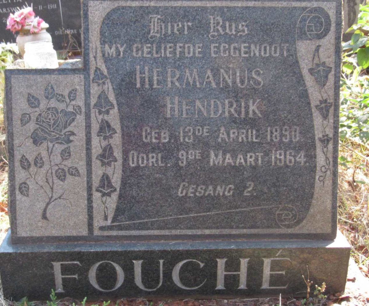 FOUCHE Hermanus Hendrik 1890-1964