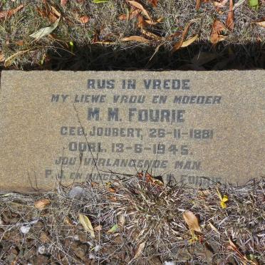 FOURIE M.M. nee JOUBERT -1945