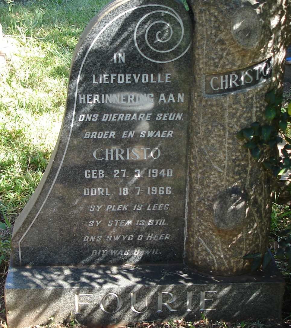 FOURIE Christo 1940-1966