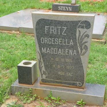 FRITZ Orgesella Magdalena 1915-1977