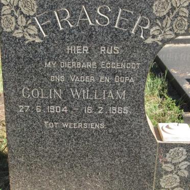 FRASER Colin William 1904-1965