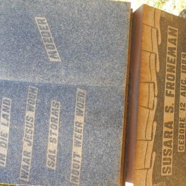 FRONEMAN Susara S. 1889-1967