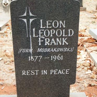 FRANK Leon Leopold 1877-1961