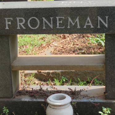 FRONEMAN Billy 1927-1979