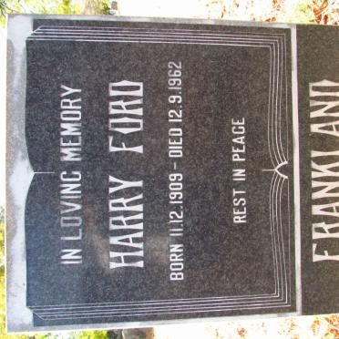 FRANKLAND Harry Ford 1909-1962