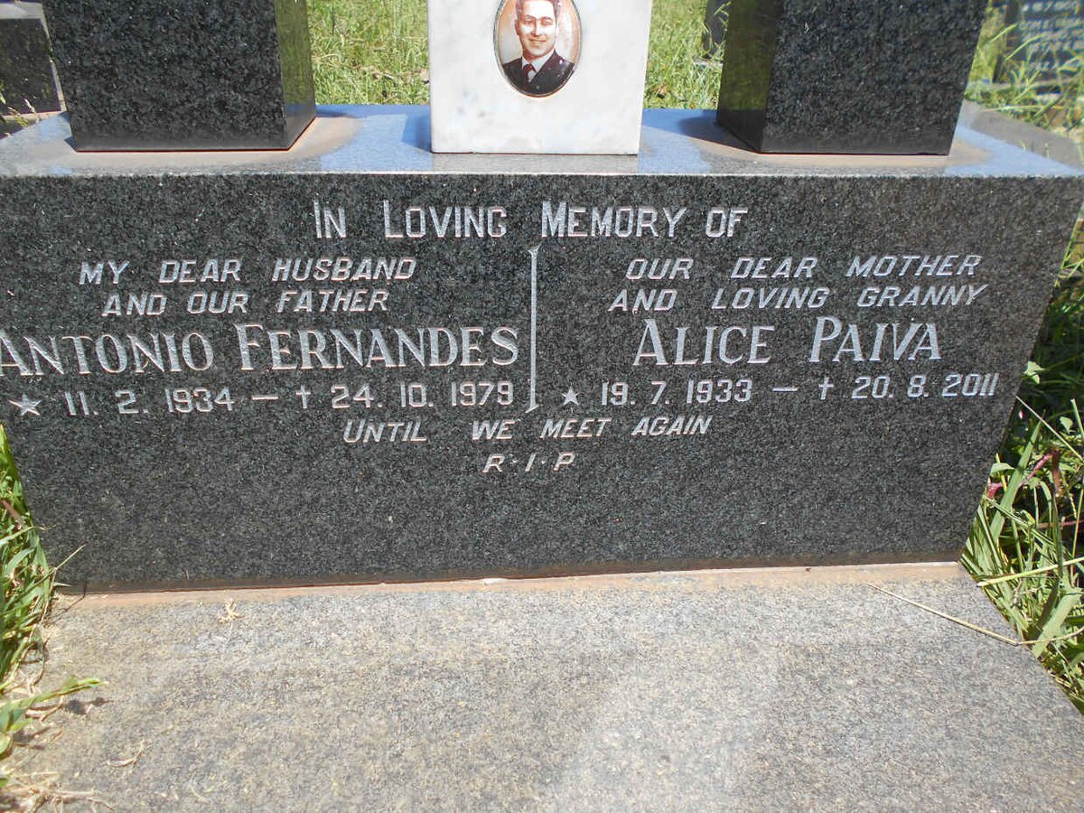 GARCIA Antonio Fernandes 1934-1979 &amp; Alice Paiva 1933-2011