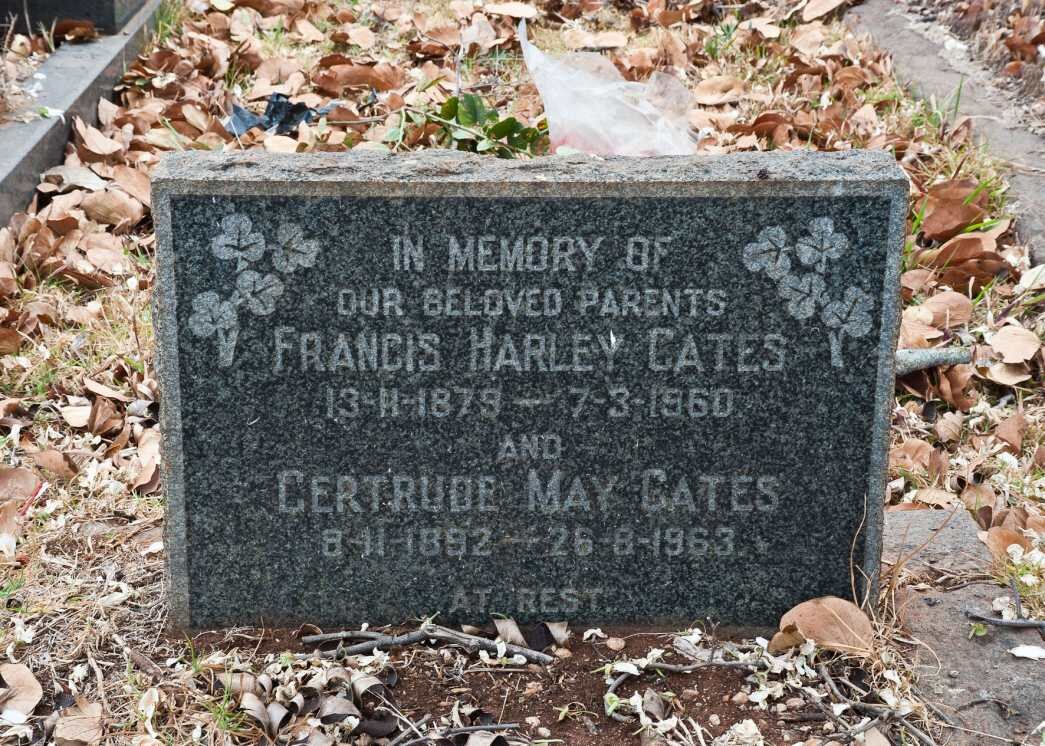 GATES Francis Harley 1879-1960 &amp; Gertrude May 1892-1963