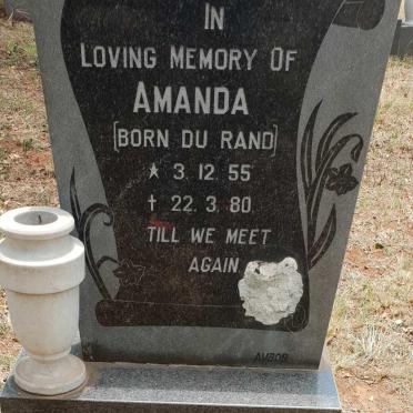 GEYER Amanda nee DU RAND 1955-1980