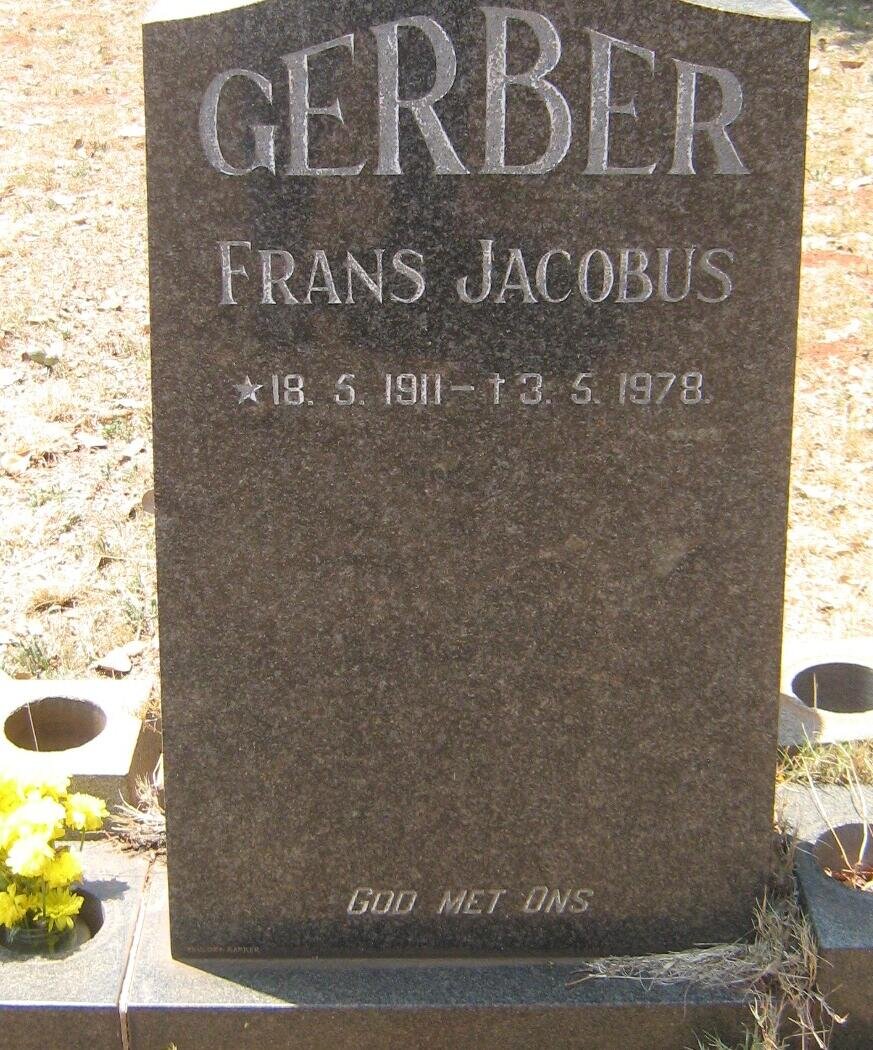 GERBER Frans Jacobus 1911-1978