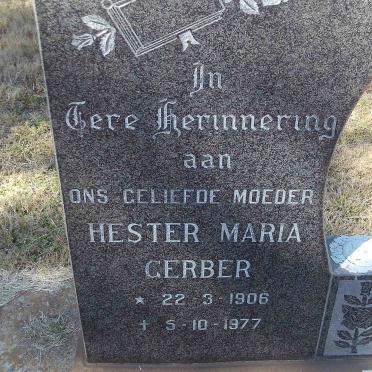 GERBER Hester Maria 1906-1977