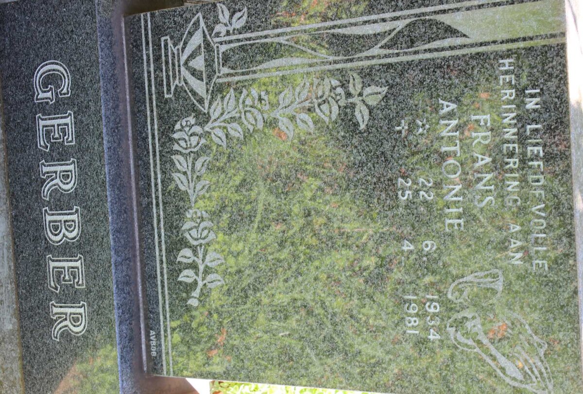 GERBER Frans Antonie 1934-1981