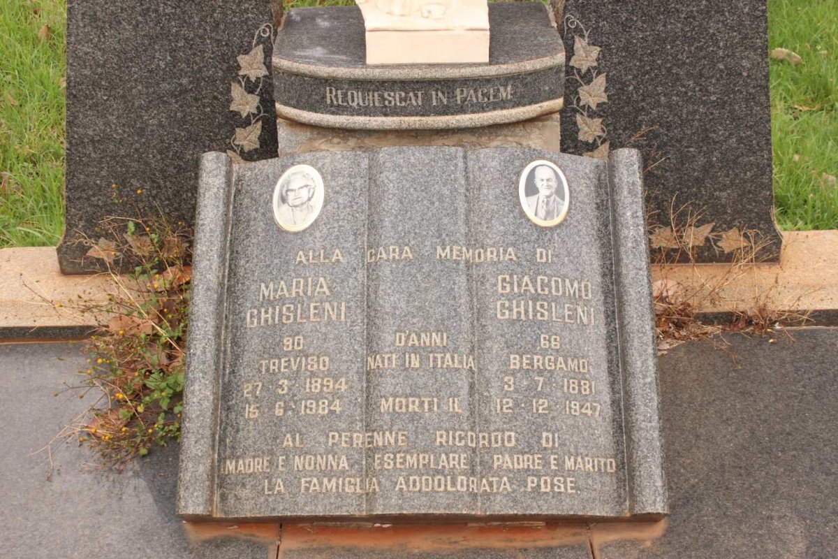 GHISLENI Giacomo 1881-1947 &amp; Maria 1894-1984