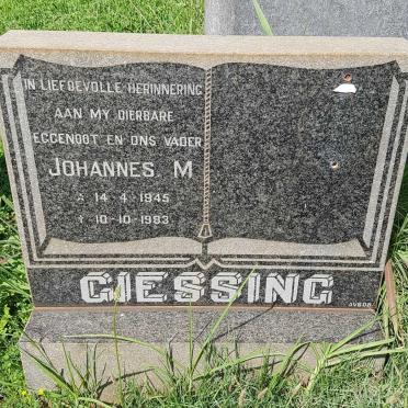GIESSING Johannes M. 1945-1983