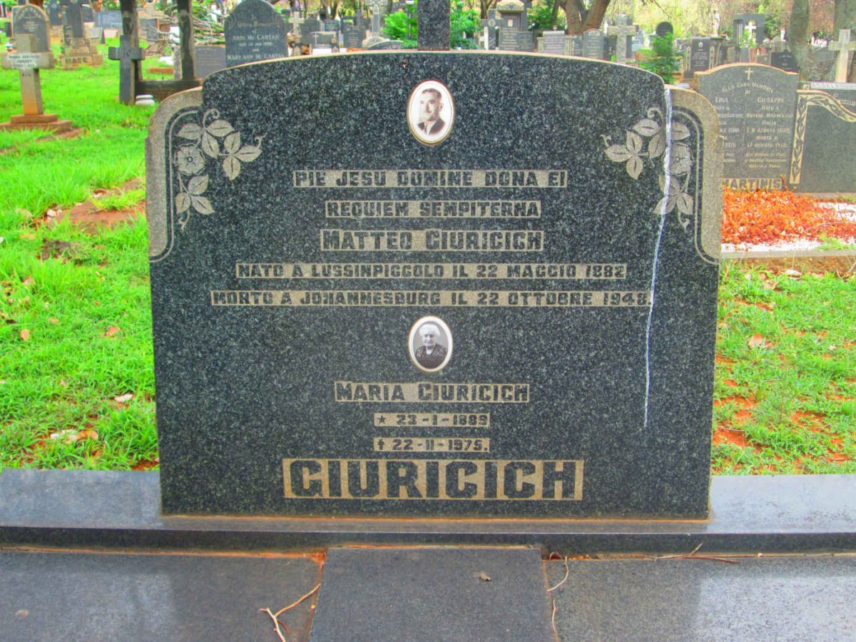 GIURICICH Matteo 1882-1948 &amp; Maria 1889-1975