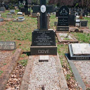 GIOVE Francesca nee ROSSIELLO 1892-1952 :: GIOVE Joe 1914-1953