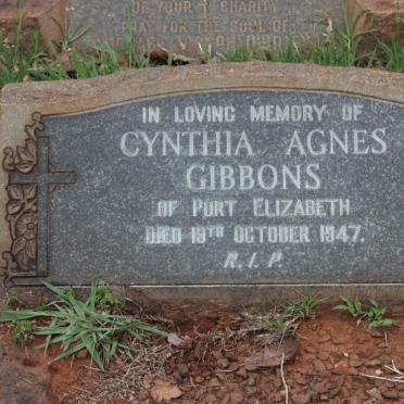 GIBBONS Cynthia Agnes -1947