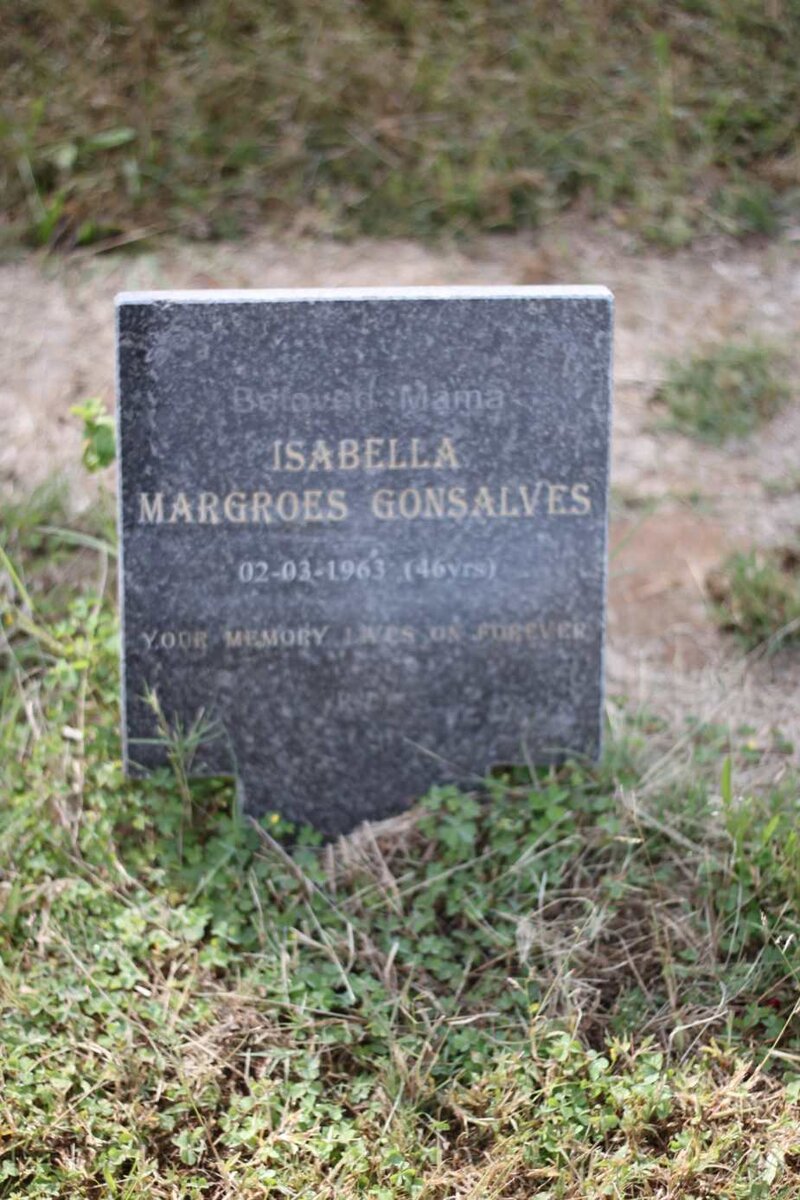 GONSALVES Isabella Margroes -1963