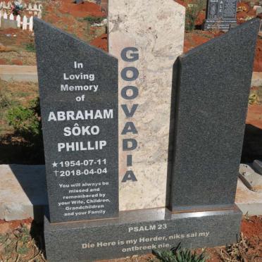 GOOVADIA Abraham Soko Phillip 1954-2018