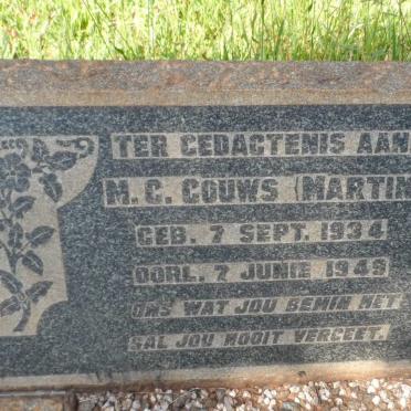 GOUWS M.C. Martin 1934-1949
