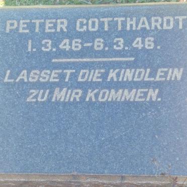 GOTTHARDT Peter 1946-1946