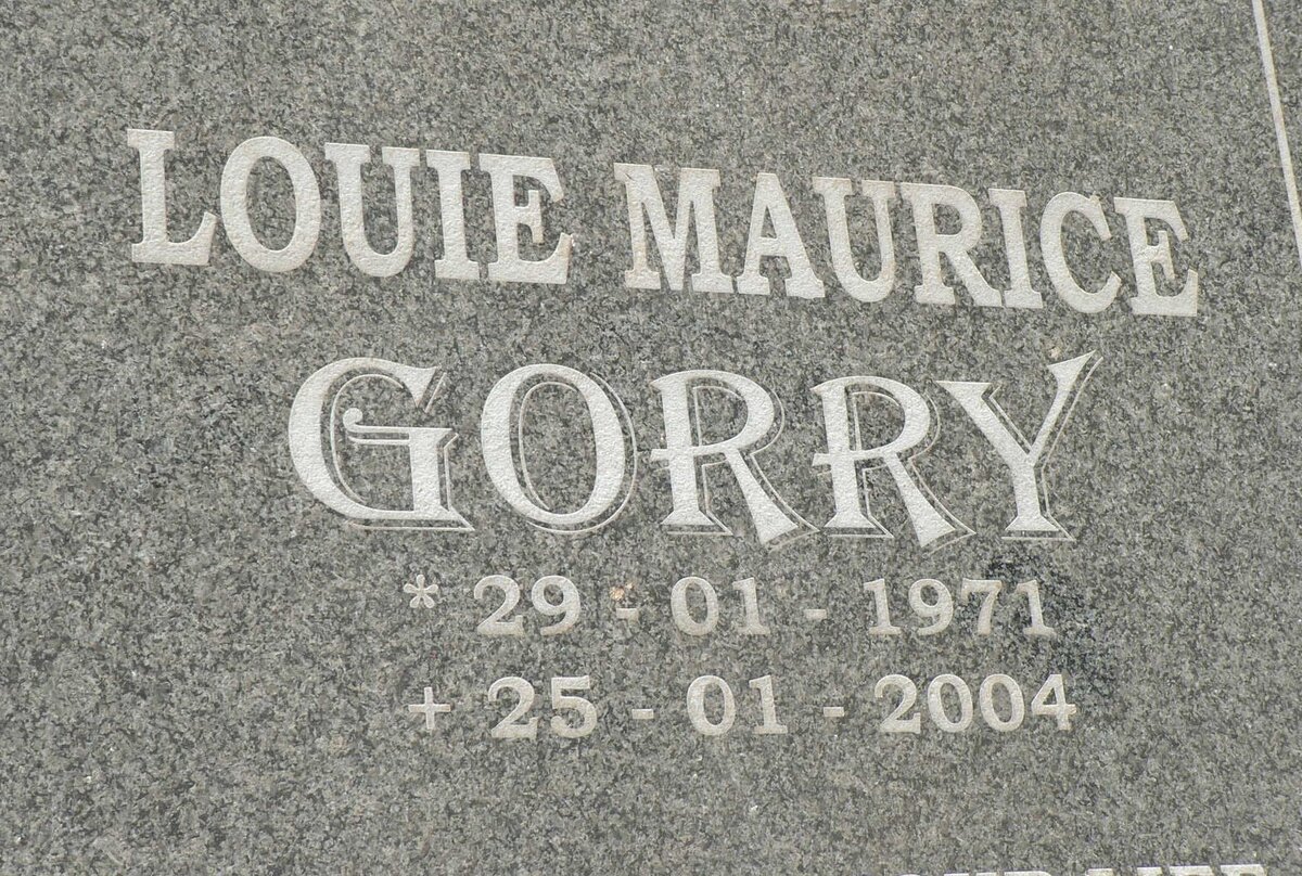 GORRY Louie Maurice 1971-2004