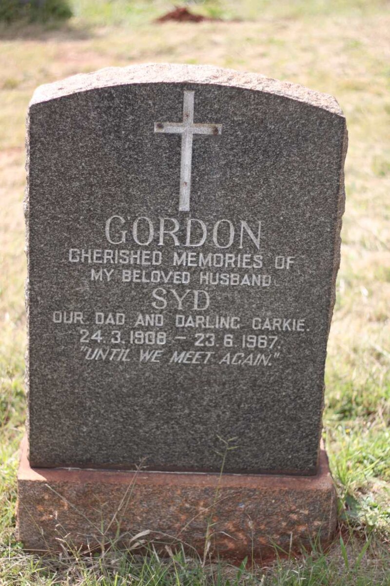 GORDON Syd 1908-1967