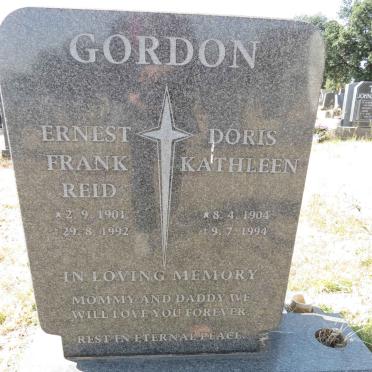 GORDON Ernest Frank Reid 1901-1992 &amp; Doris Kathleen 1904-1994