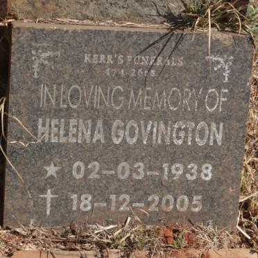 GOVINGTON Helena 1938-2005