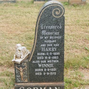 GORMAN Harry 1899-1963 &amp; Winnie 1901-1973