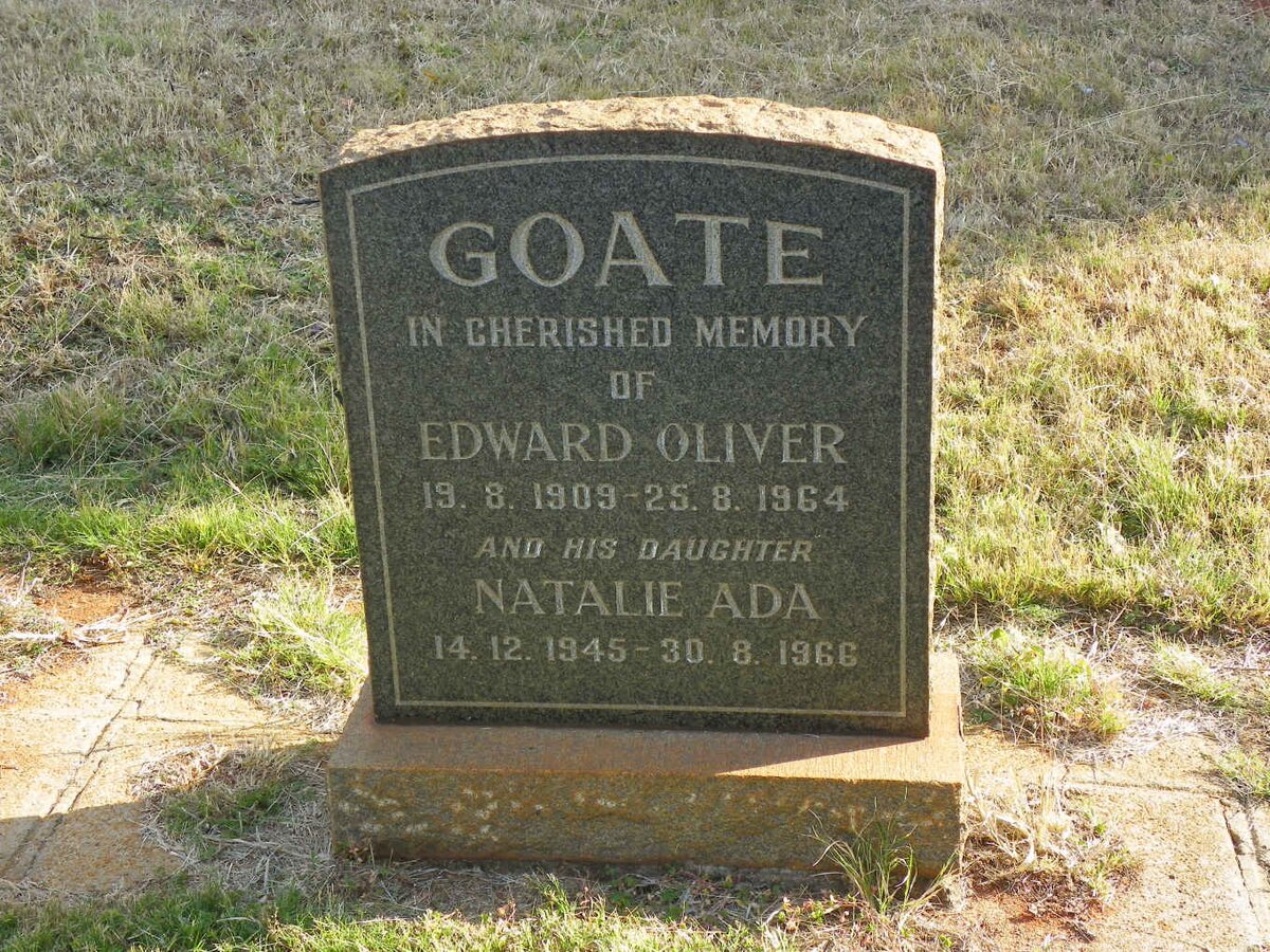 GOATE Edward Oliver 1909-1964 :: GOATE Natalie Ada 1945-1966
