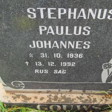 GOUWS Stephanus Paulus Johannes 1936-1992