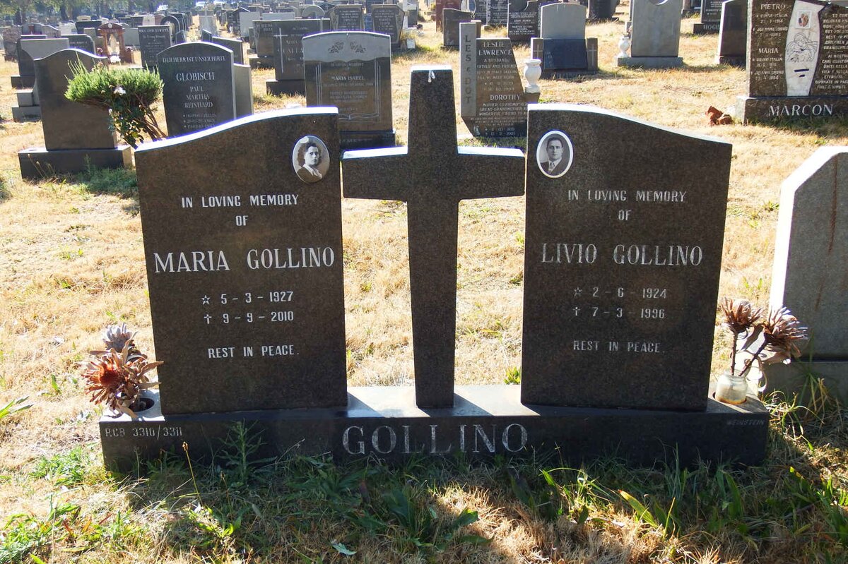 GOLLINO Livio 1924-1996 &amp; Maria 1927-2010