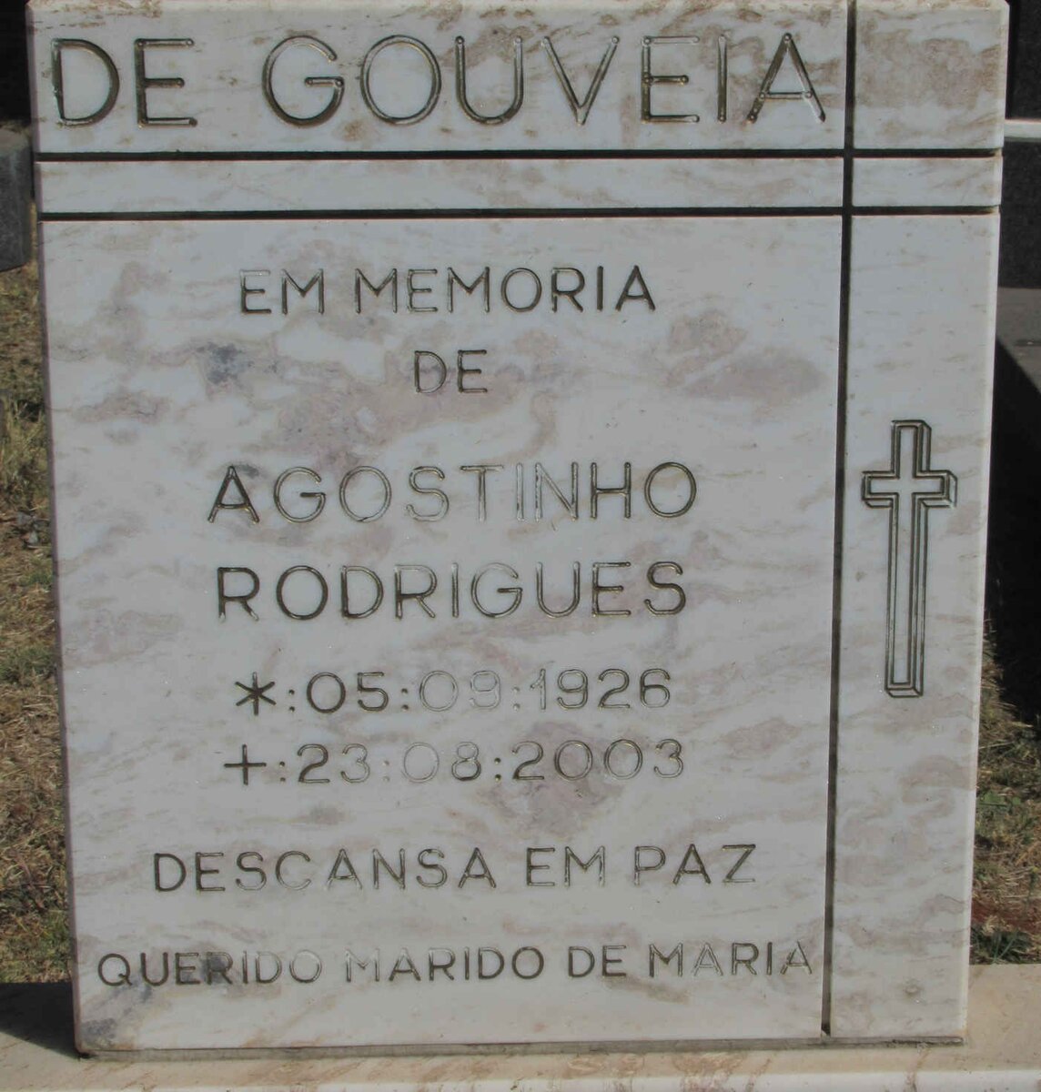 GOUVEIA Agostinho Rodrigues, de 1926-2003