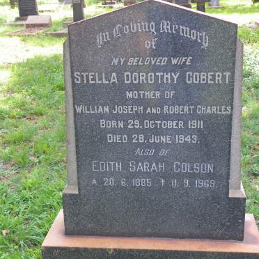 GOBERT Stella Dorothy 1911-1943 :: COLSON Edith Sarah 1885-1969