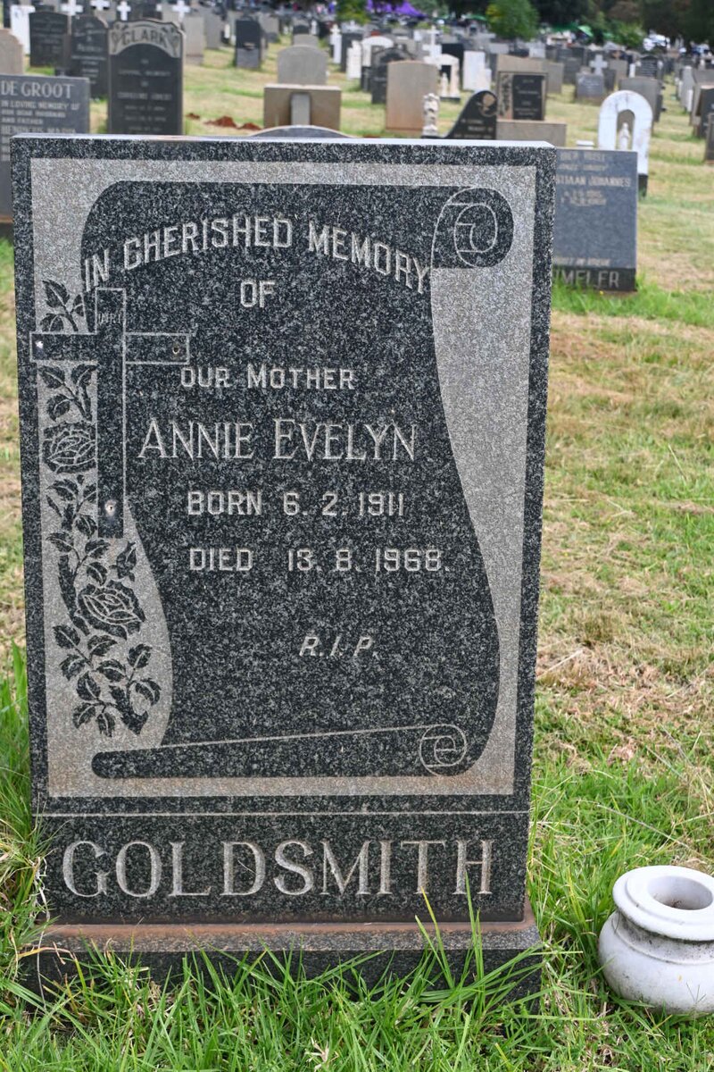 GOLDSMITH Annie Evelyn 1911-1968