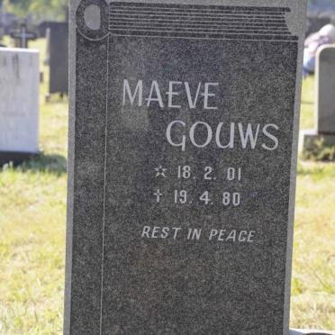 GOUWS Maeva 1901-1980
