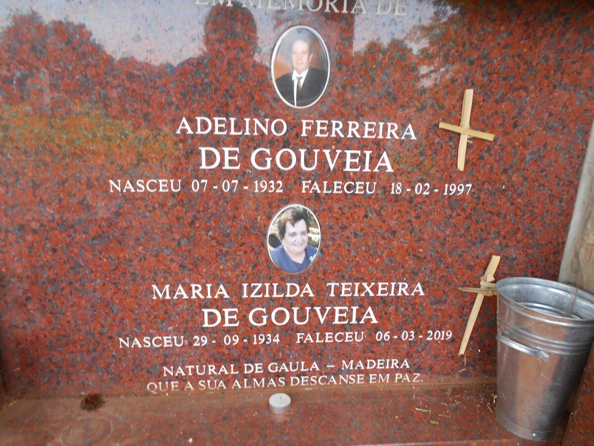 GOUVEIA Adelino Ferreira, de 1932-1997 &amp; Maria Izilda Teixeira 1934-2019