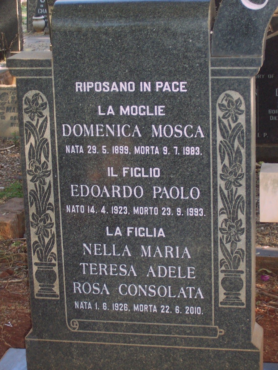 GOGHERO Domenica Mosca 1899-1983 :: GOGHERO Edoardo Paolo 1923-1993